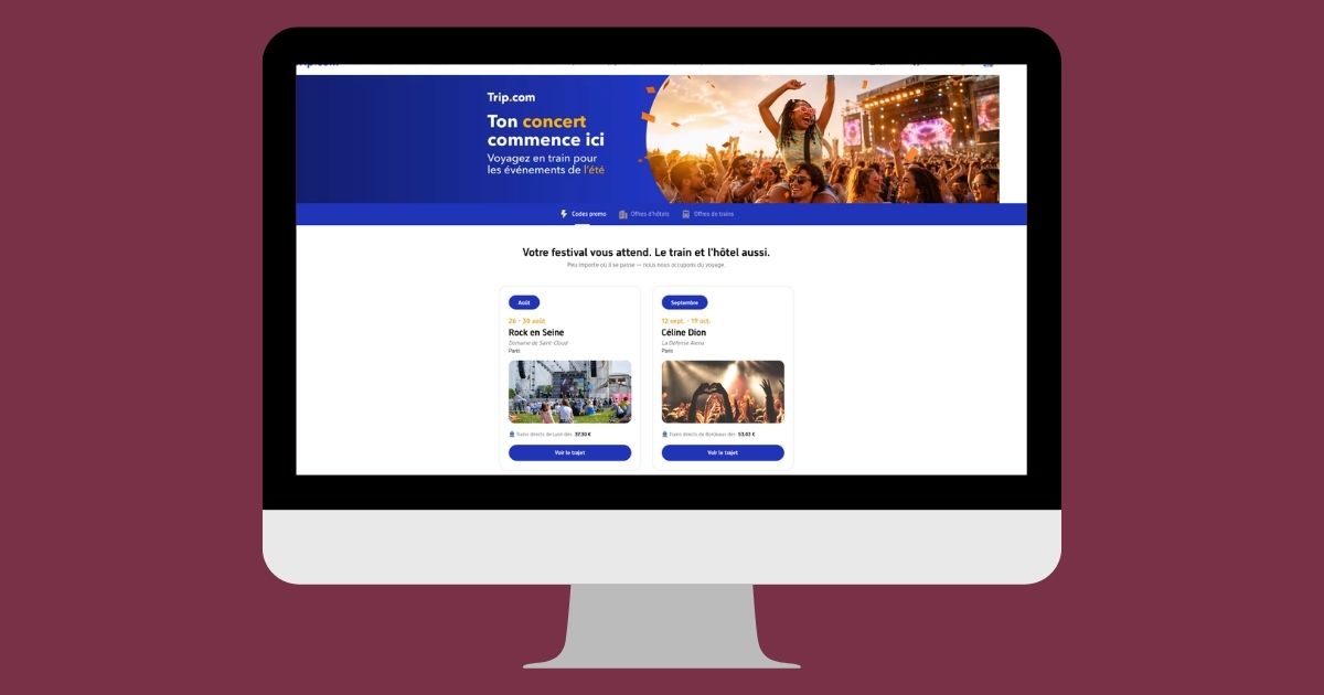 Your Concert Starts Here campaign screenshot